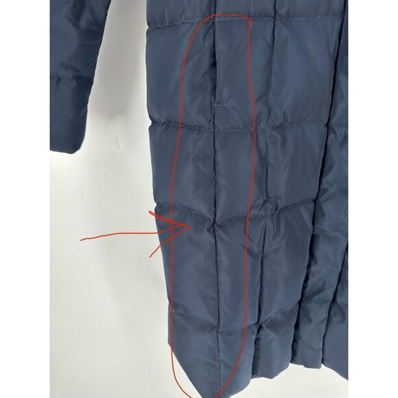 Cole Haan Signature Taffeta Hooded Down Coat 40” Womens XS Read - Picture 4 of 12